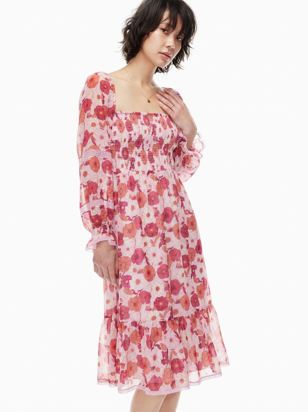 Wilfred Pink Floral Grace Dress